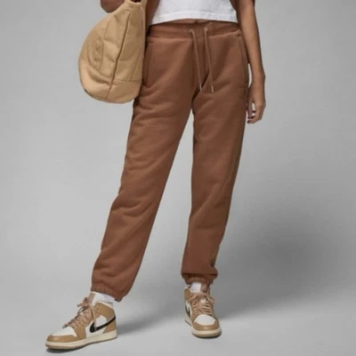 NEW Size XL Nike Jordan Flight Fleece Womens Drawtsring Sweatpants Archaeo Brown - Image 1 of 4