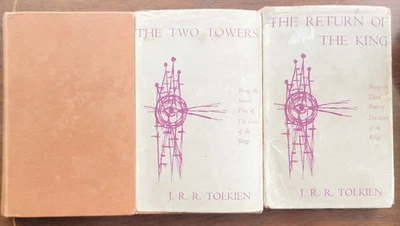 J.R.R. Tolkien Lord of the Rings 3 Vol Readers Union 1960 Hardback Set w DJs - Image 1 of 4