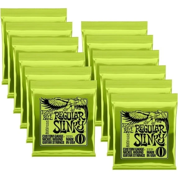 Ernie Ball Regular Slinky Nickel Wound Electric Guitar Strings 10-46Gauge-12Sets - Image 1 of 3