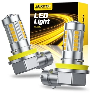 AUXITO H11 H9 H8 LED Fog Light Bulb Conversion Kit Super Bright GOLDEN YELLOW J - Picture 1 of 8