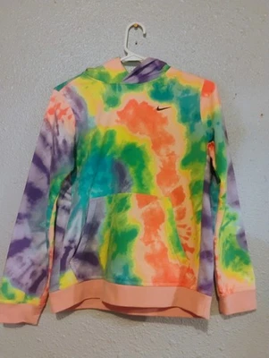 Sudadera con Capucha Nike Arco Iris Multicolor Grande Bolsillos Canguro Para Mujer Pequeña Juvenil Lg Foto 1 de 4