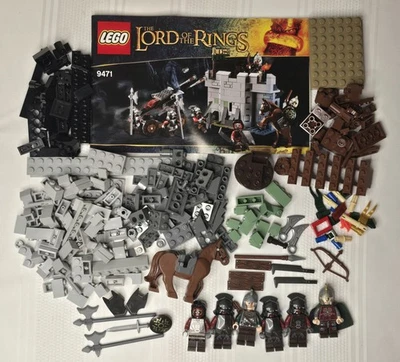 LEGO El Señor de los Anillos: Ejército Uruk-Hai (9471) Minifiguras Completas Manual Caballo Foto 1 de 4