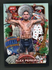 2025 Topps Chrome UFC Alex Pereira Titans Refractor SSP TNS-10 - Picture 1 of 2