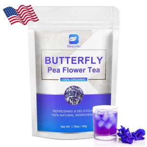 Organic Butterfly Pea Herbal Tea 50g,Promote Blood Circulation & Metabolism - Picture 1 of 7