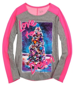 Nuevo con etiquetas Camiseta de Navidad Justice Girls Santa's BFF Basset Hound talla superior - Imagen 1 de 1