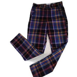 Hollister girls' size XS ultra high rise 100% cotton plaid Chino pants - Picture 1 of 4