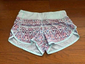 Pantalones Cortos de Entrenamiento Ivivva Genuinos Patrón Azul Con Calzoncillos Talla 14 - Imagen 1 de 4