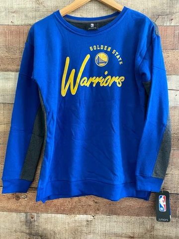 NBA Store Juniors Golden State Warriors Sweater Med 7-9 Blue Cover