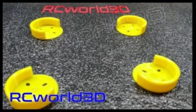 QUADCOPTER BRUSHLESS MOTOR MOUNT/BASE PROTECTOR 4PCS 3D PRINTED SOLID - PLA - Image 1 of 4