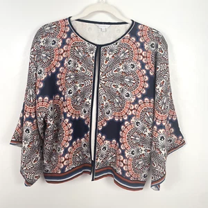 Star Mela Kimono Womens Blue Extra Small Modal Lined Long Sleeve Cardigan Floral - Picture 1 of 11
