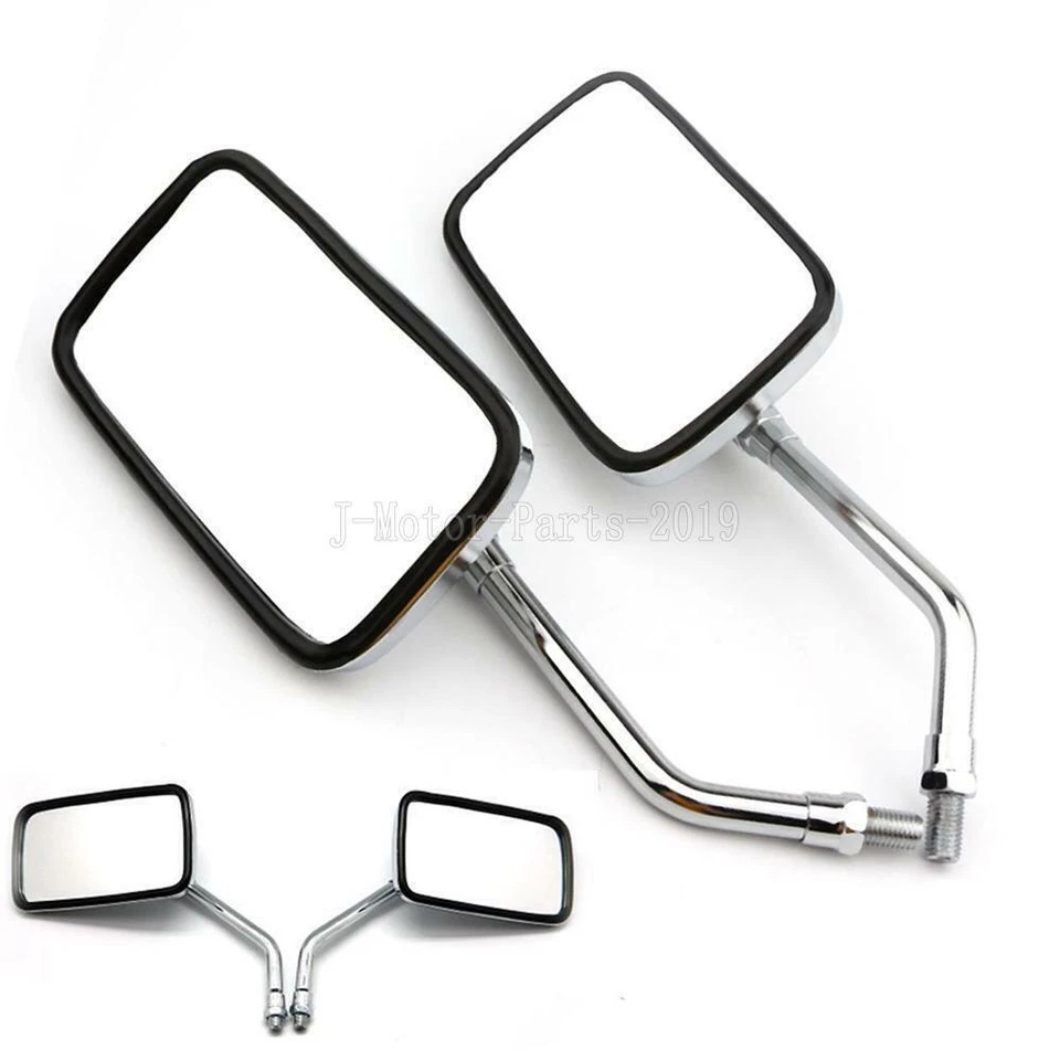 Espejos retrovisores rectangulares cromados para Yamaha Virago XV 500 535 700 750 920 1100 Foto 1 de 1