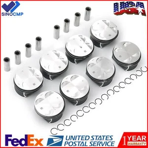8pcs Pistons & Rings Set For BMW 550i 650i X5 E60 E61 E63 E65 N62B48 4.8L 21MM B - Bild 1 von 4