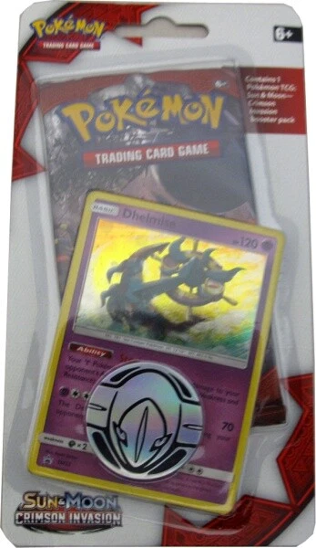 Pokemon Sun&Moon Crimson Invasion Blister Booster Dhelmise Einzelkarte englisch - Bild 1 von 1