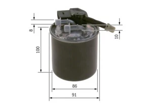 Filtro De Gasóleo Clase C Y GLK GLC F026402839 BOSCH - Imagen 1 de 5