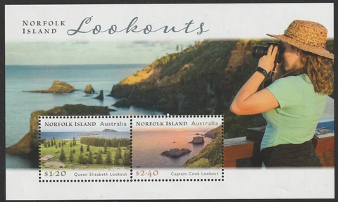 Norfolk Island 2023 :  Lookouts - Mini-Sheet. Mint Never Hinged Cover