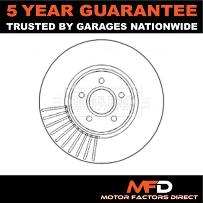 Se adapta al disco de freno delantero Ford Focus 2005-2011 Volvo S40 2004-2012 C70 2006-2013 MFD Foto 1 de 4