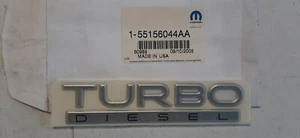 Targhetta scritta "TURBO DIESEL" per CHRYSLER codice 55156044AA - Picture 1 of 1