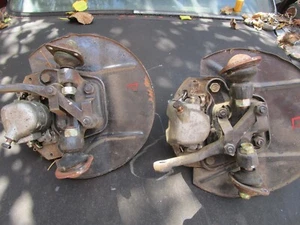 Fiat 124 2000 Spider Front Steering Suspension Brake Caliper Disc Hubs 1968-1983 - Picture 1 of 10