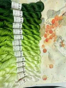 155Colors no splitting floss wrapping flower velvet flower untwisted silk thread - Picture 1 of 58