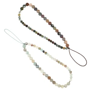 2 Pcs Handy Kette Seile Zum Aufhängen Von Telefonen Lanyard Mit Perlen - Zdjęcie 1 z 12