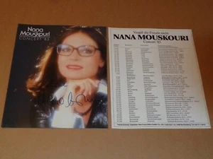 Nana Mouskouri - Concert '85 - 1985 German Tour Programme (Hand Signed) - Imagen 1 de 2