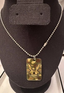It's Happy Bunny Dog Tag Necklace - Picture 1 of 1