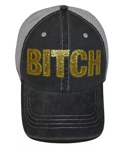 Popfizzy berretti da baseball da donna bitch, cappello da camionista Bling, berretto da baseball per ragazze... - Foto 1 di 4
