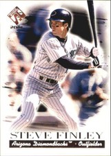 2001 Pacific Private Stock Silver Diamondbacks Baseball Card #5 Steve Finley
