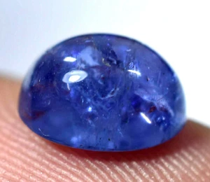 3.05 Ct Natural Blue Tanzanite GGL Certified Cabochon Tiny Sumptuous Gem - Picture 1 of 3