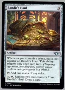 Bandit's Haul 0240 sin lámina poco común Thunder Junction Magic The Gathering casi como nuevo - Imagen 1 de 2