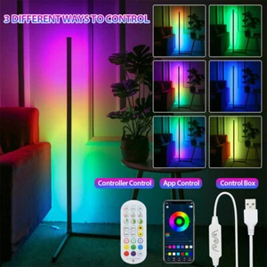 160CM RGB LED Corner Floor Lamp Light Stand Gaming Room Decor APP+Remote Control - Picture 1 of 10