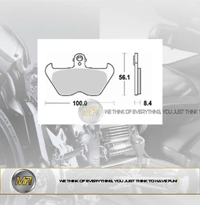 FÜR BMW R 1200 C VON 1997 BIS 2001 VORDERE BREMSBELÄGE BREMSKLÖTZE BRAKING - Picture 1 of 1