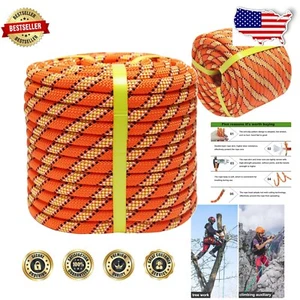 All-Weather 1/2 Inch x 200ft Climbing Rope - Ideal for Camping & Tree Work - Picture 1 of 8