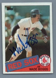 1985 Topps - #350 Wade Boggs Hand Signed Autographed Baseball Card - Imagen 1 de 2