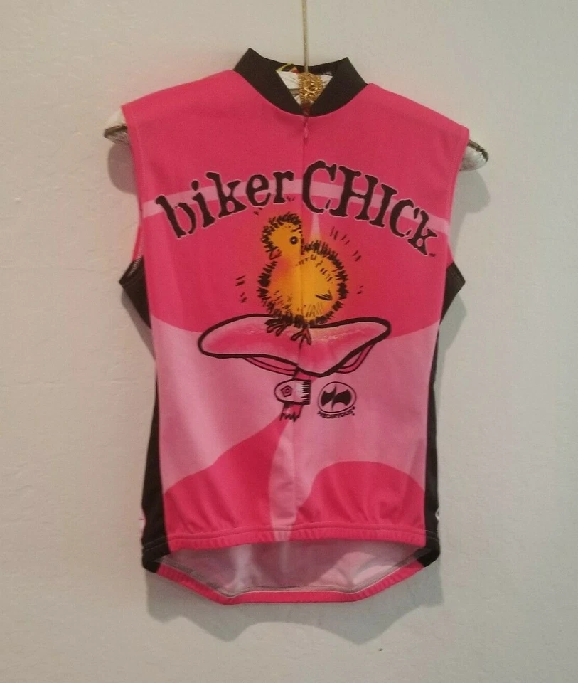 World Jerseys Mujer Grande Rosa Cremallera Completa Sin Mangas Ciclismo Jersey Motociclista Chica  Foto 1 de 4
