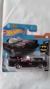 Hot Wheels, Batman 66 TV Series 4/5 Batmobile GHB94-D521, ancora scatola originale su mappa - Foto 1 di 2