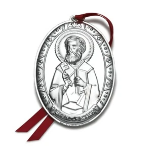 2011 WALLACE 1. jährliche Saints Serie Sterling Weihnachtsschmuck St. Peter - Bild 1 von 3