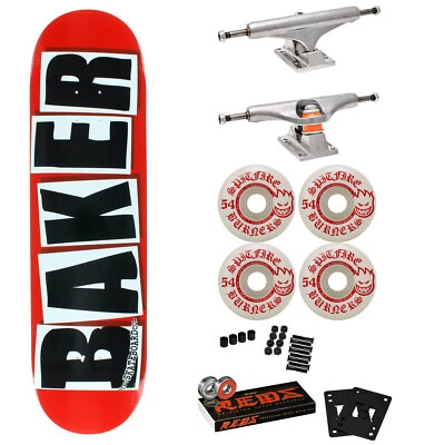 Baker Skateboard Premium Completo Rojo/Espalda - Spitfire, Independiente, Bones Reds Foto 1 de 4