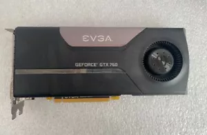 EVGA GeForce GTX760 2GB GDDR5 02G-P4-2761-KR 256bit DualLink DVI-I DVI-D HDMI DP - Picture 1 of 8