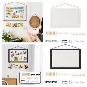 Cork Board Wood Frame 10 Pushpins Corkboard for Decoration Home Kitchen - Picture 1 of 16
