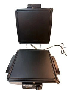 Vintage Black & Decker Grill - Waffle Baker Maker G48TD TESTED 900w Chrome - Picture 1 of 15