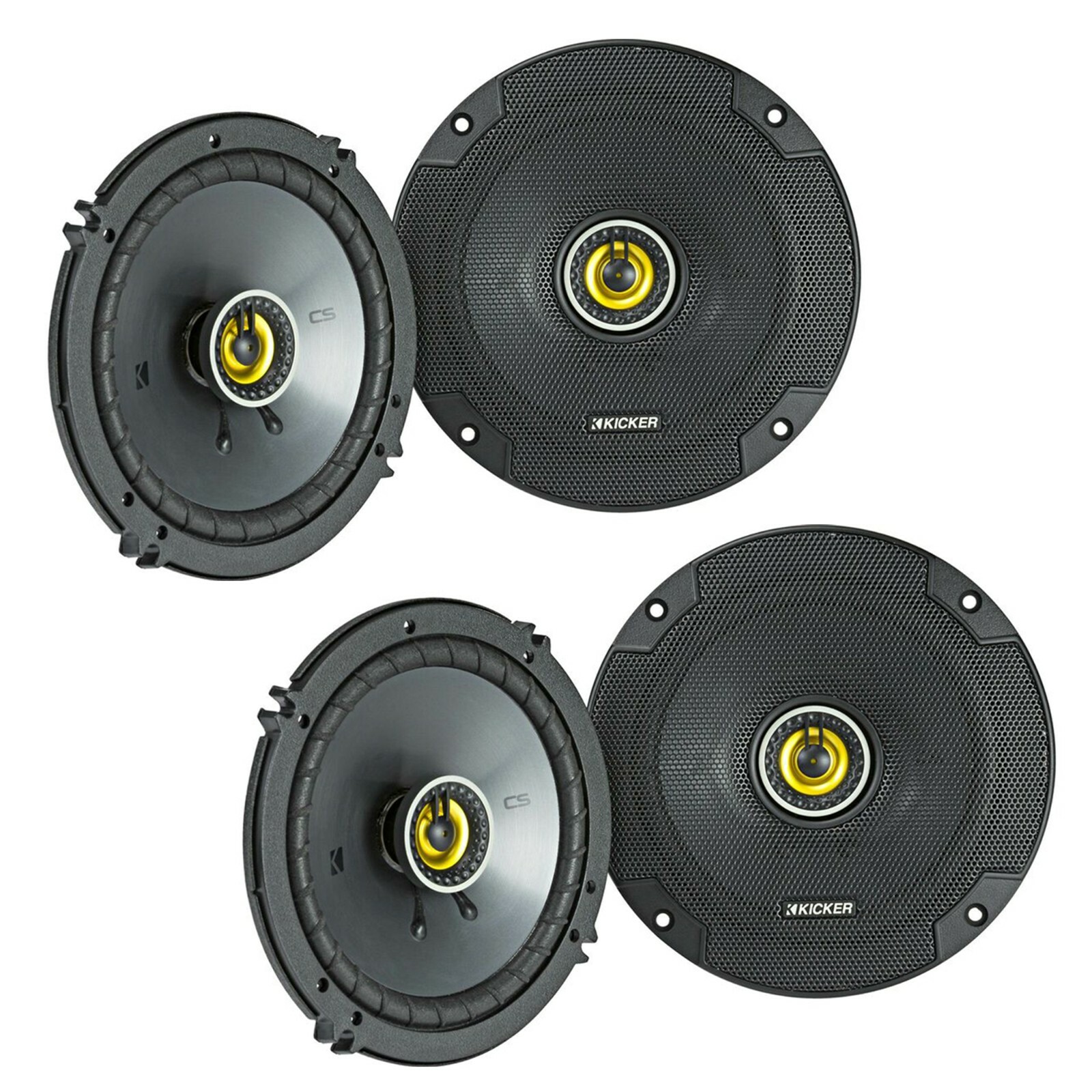 Kicker CS65 600W 2-Way Coaxial Speakers 