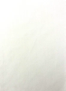 1970s Medium Double-Knit Chevron Weave White Fabric W: 62" L: 1 Yards 26" - Picture 1 of 3