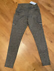 Olacia Yoga Pants With Pocket High Waisted Leggings, Gray, Size S, Type 021