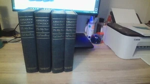 1939 Antique History Set "Abraham Lincoln, The War Years" Volumes I-IV - Picture 1 of 9