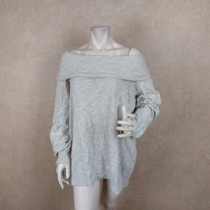 Heather B New Womens PUFF SLEEVE SWEATER RIBBED Cowled Neck Size XL __ NWT R13F3 - Picture 1 of 4