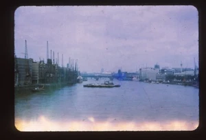 Vintage 35mm Photo Film Slide 1966 London Thames - Picture 1 of 1
