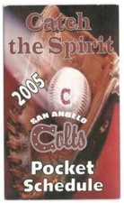 2005 San Angelo Colts Minor League Baseball Schedule !!!