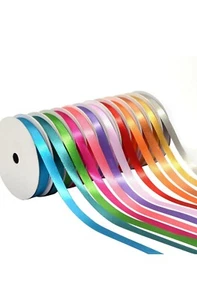 Nastri satinati da forno 3/8 pollici colori vivaci solidi 12 colori 12 rotoli - Foto 1 di 2