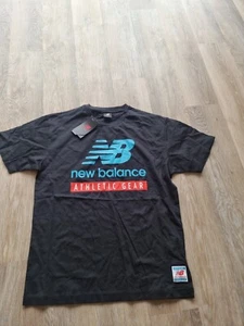 New Balance Athletic Gear Black Relaxed T-Shirt Mens Size Medium NEW - Imagen 1 de 4
